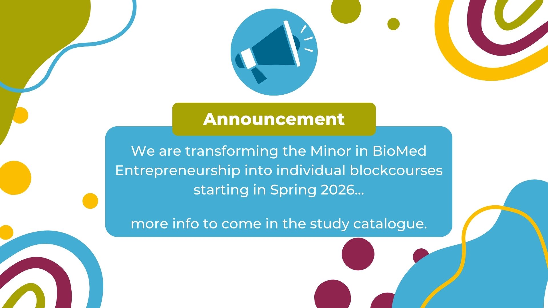 Announcement April